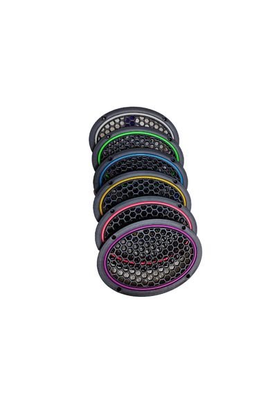 Led Colored Oval Cover Set - Yellow, Blue, Red, Green