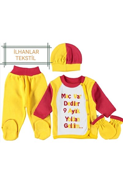 İLHANLAR Yenidoğan Bebek Aslan Taraftar 4lü Tulum Seti