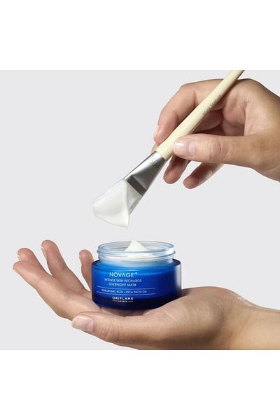 Oriflame Novage+ Intense Skin Recharge - Night Mask for Fatigue Symptoms Removal
