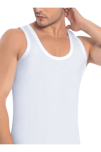 İki Yıldız White 3-Piece Men's Athlete - 100% Cotton, Premium Pack
