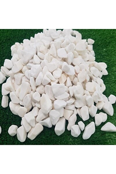 Ekodoğa Beyaz Dolomit Taş 2 Kg 1-2 Cm Dere Taşı Çakıl Taşı