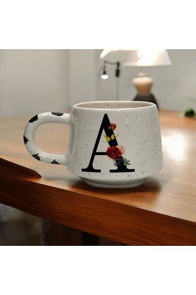 İlbay Çini Takı Ceramic Letter Mug Cup Mug