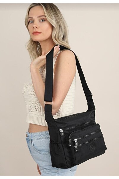 selma demir Geantă Messenger pentru femei Castel Black, cu 6 compartimente