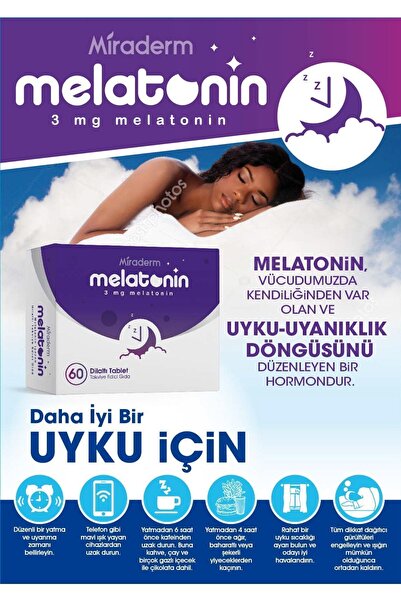 Miraderm Melatonin Dil Altı 60 Tb