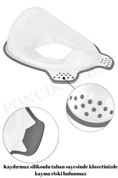 PONÇİK STORE Klozet Kapağı Adaptörü,Çocuk Tuvalet Eğitimi Alıştırma Oturağı P...