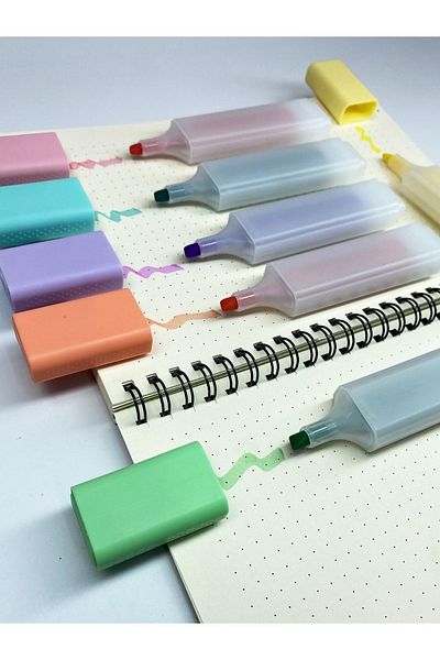 Cengo Highlighter | 6 Pieces | Soft Pastel and Neon Set Options | Ultra Durable
