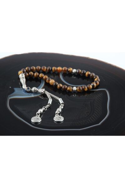 OSMANLI DOĞAL TAŞ 6 Mm Tiger Eye Natural Stone Tasbih - Πιστοποιημένο, T204