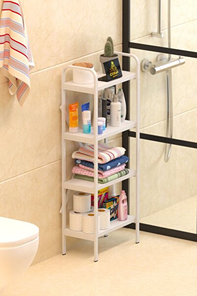 Cosargroup Banyo Düzenleyici Banyo Dolabı Çok Amaçlı Dolap 4 Katlı Metal Bany...