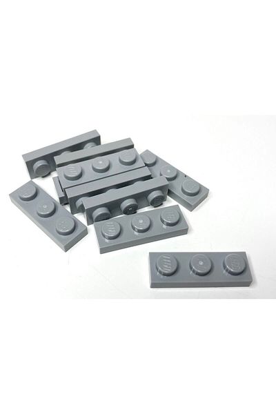 LEGO Moc Custom - 1X3 Flat Brick Light Gray Accessory Creator Plate 4 Pieces