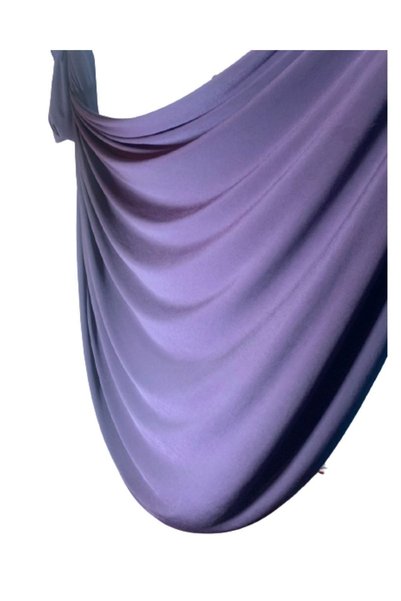 OmSiva Yoga Hammock Fabric Purple Equipment Gifted with Equipment Can Stretch up to 260cm Width (Ce Certified Equipment)
