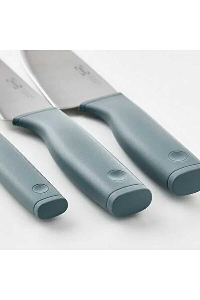 IKEA Bıçak Seti Gri-Turkuaz 3 parça