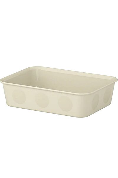 IKEA Nojig Beige 15x20x5 cm Box Organizer Organizer Επιτραπέζιο Συρτάρι Κουτί αποθήκευσης