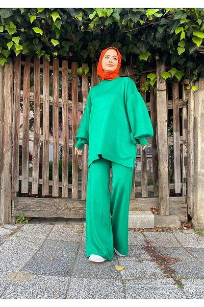 TUMA Basic Balloon Collar Knitwear Set