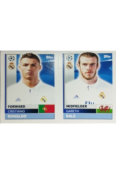 Topps Cristiano Ronaldo And Gareth Ballet Sticker