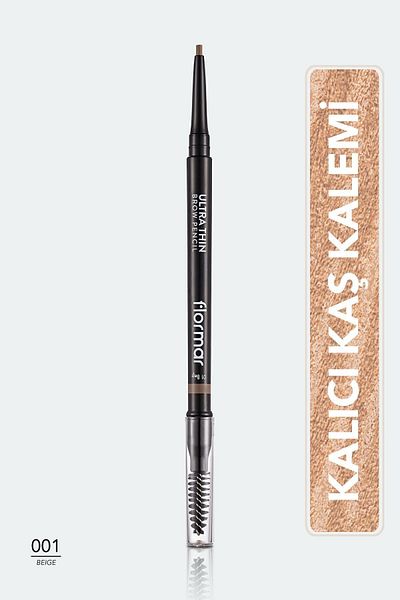 Flormar Ultra Thin Brow Pencil Tsrm Eyebrow - 001 Beige - New Pattern897754