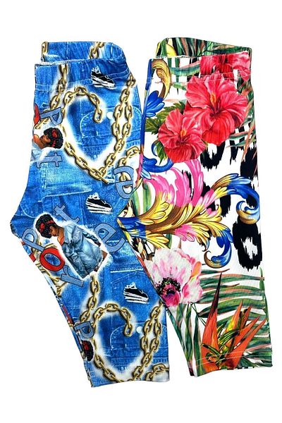 Cloise Jambiere Capri pentru copii cu imprimare digitală