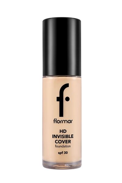 Flormar Natural Finished Foundation (PINK SUB TONE) - Invisible Cover Hd Fdt- 040 Light Ivory -8682536059039