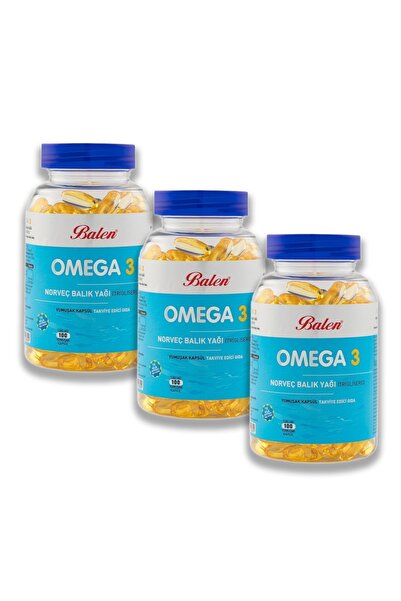 Balen زيت السمك النرويجي أوميجا 3 - 1380 ملجم، 100 كبسولة، × 3 قطع