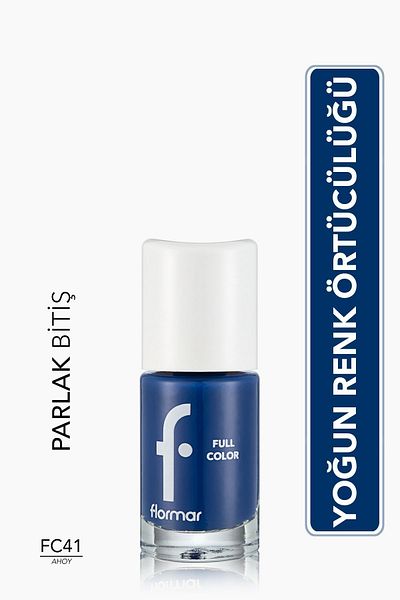 Flormar Shiny Intense Pigmented Full Color Nail Enamel - Ahoy! Fc41 - 8690604379941