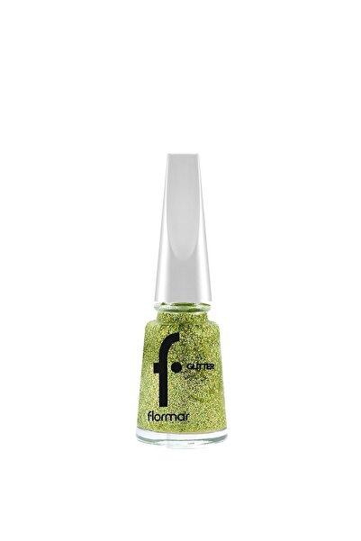 Flormar Yoğun Simli Şeffaf Oje - Glitter Nail Enamel - Gl004 Gold Rush-8682536049825