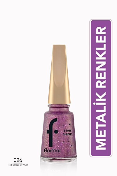 Flormar Metalik Parlak Oje - Star Shine Nail Enamel - 026 The Shıne Of You-8682536073776