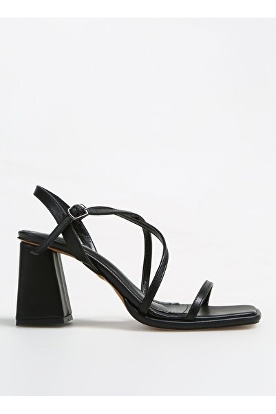 Fabrika Siyah Kadın Topuklu Ayakkabı VELMA