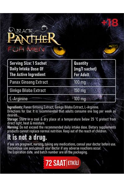 Nutriking Black Panther 10×5 Gr Chassis - 72 Hour Effect Menu