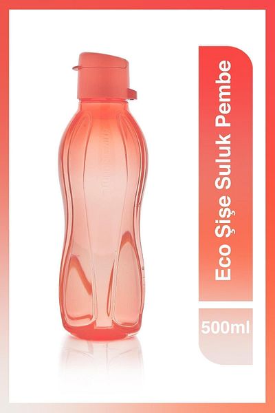 Tupperware Eco Bottle 500 ml - Pink Easy Opening Lid Water Bottle |   Eco-Friendly Design