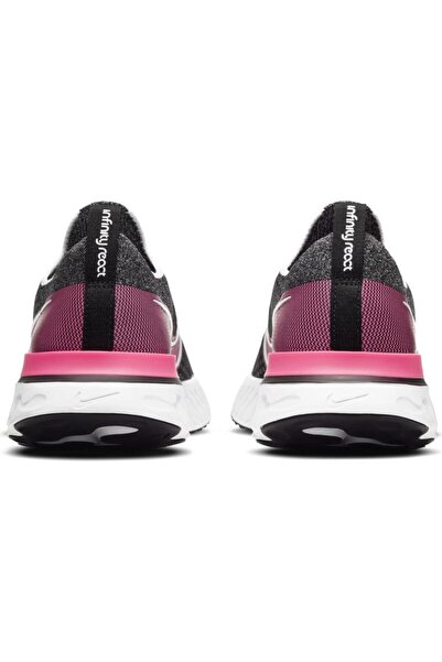 Nike Kadın Siyah React Infinity Run Flyknit Spor Ayakkabı  Cd4372-009