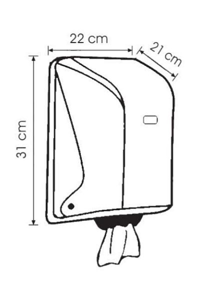 Vialli Internal Pull Paper Towel Dispenser Gray Og1m