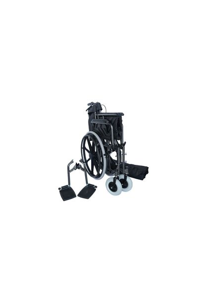 FUHASSAN FH02 XXL BARİATRİK - KATLANABİLİR - 55CM GENİŞİLİĞİNDE MANUEL TEKERLEKLİ SANDALYE