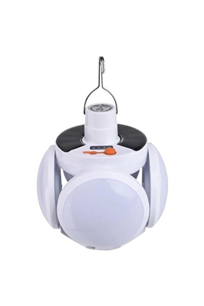 AKIN PAZAR Güneş Enerjili Solar 5 Taraflı Katlanabilir Bahçe Aydınlatma Lamba...