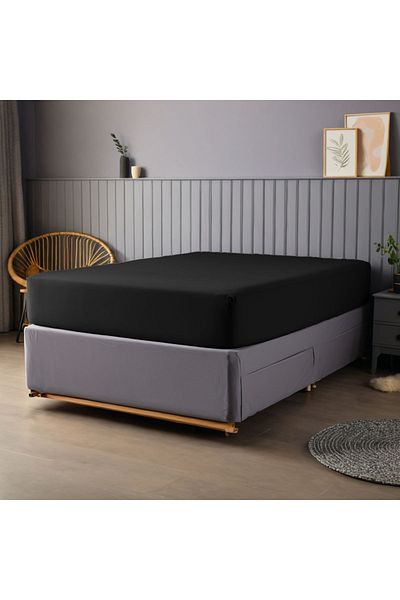 Sabia Organic Cotton Single Sheet - 80X190Cm, 30cm Height, Elastic, 62 Strings (155 Tc)