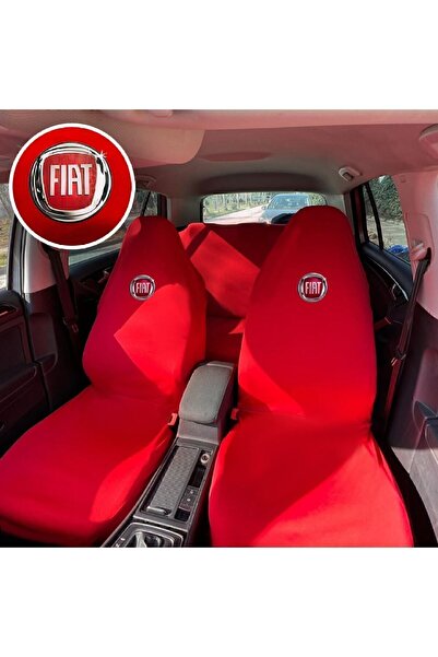 Teksin Fiat Doblo Oto Koltuk Servis Kılıfı Kırmızı Likralı Esnek Tüm Araç Modellerine Uygun Universal
