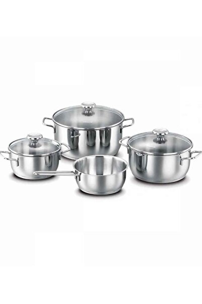 KORKMAZ A1094 Aroma 7 Piece Steel Pot Set