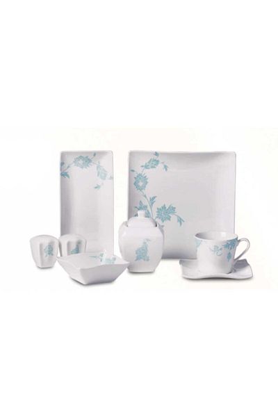 KORKMAZ A8587 Link Collection Square Breakfast Set 30 Pieces