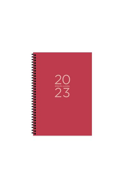 KESKİN COLOR Дневен дневен ред „Червена спирала“ за 2024 г. - 17x24
