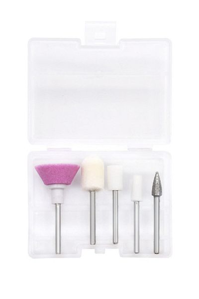 BEAUTY BOX COSMETIC 5-Piece Premium Quality Nail Care Bit Set Milling Cutter Set Nail Polishing Polishing Nail Art Rasp Bit
