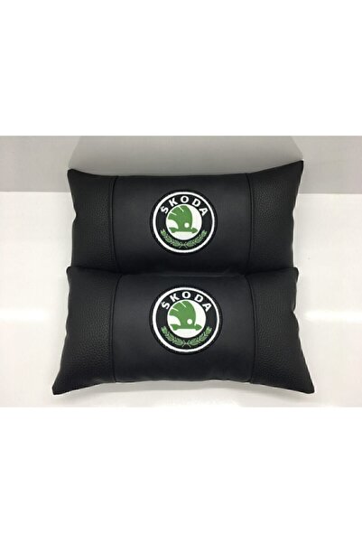 CEM OTOMOTİV Pernă ortopedică din piele pentru gât Skoda, 2 bucăți, compatibi...