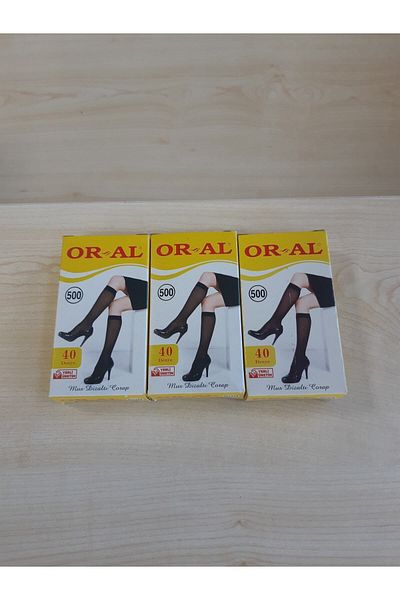 ORAL جوارب للركبة 3 قطع 38 برونزي