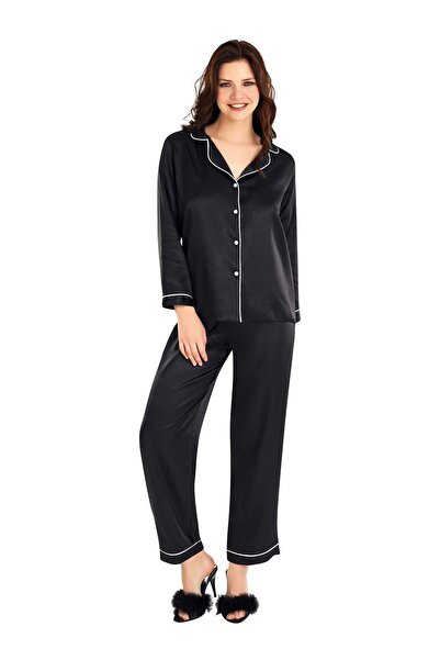 MOONGIRL KADIN SATEN PİJAMA TAKIM