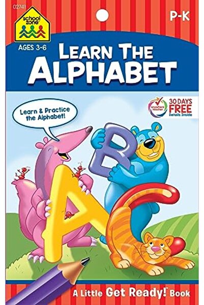 School Zone Publishing تعلم الأبجدية كتاب الاستعداد الصغير