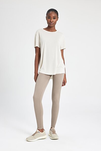 DeFacto Oversize sportovní tričko Modal Crew Neck – krátký rukáv B5536ax24sp