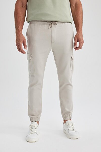 DeFacto Jogger Tactical Pants Slim Fit Slim Fit Regular Waist with Cargo Pocket W8024Az23Au