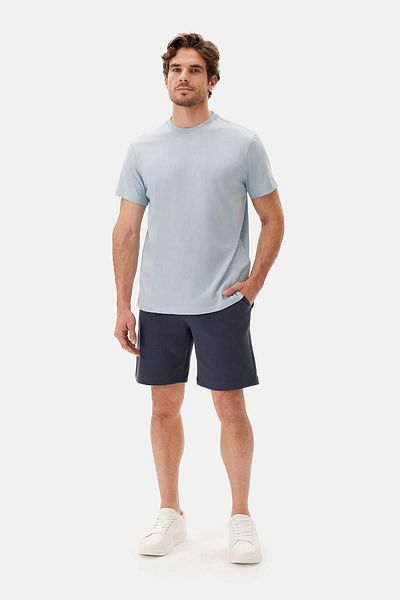 Dagi Navy Blue Pocket Shorts - Lace up Design