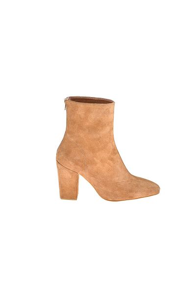 Moosefield Γυναικείες μπότες από γνήσιο δέρμα Tan Suede