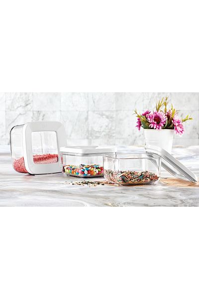 VİP AHMET 3 X 350 ml Square Storage Container