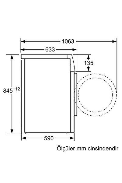 Profilo PROFİLO CMN12190TR ÇAM. MAK.-1200 DEV 9KG