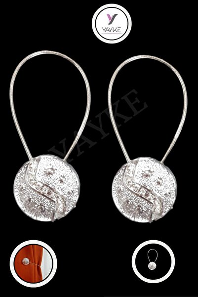 Yayke Silver Sun 2 τεμάχια - Κουρτινοθήκη, κλιπ και μαγνητική βάση
