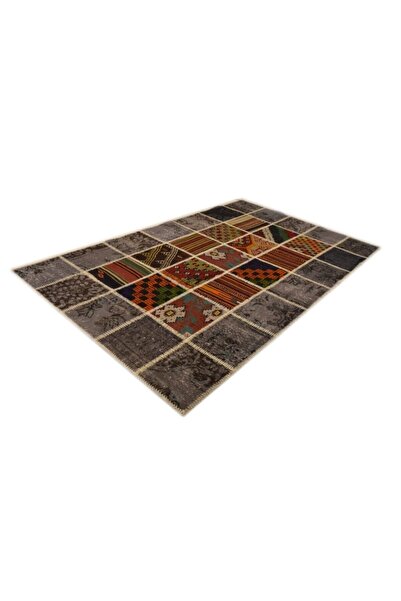 Madalyon Patchwork El Dokuma Anadolu Halısı